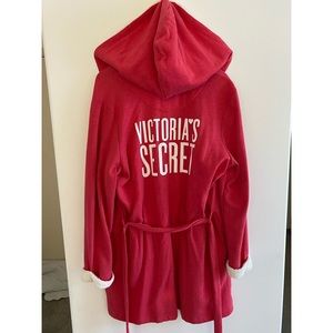 Women’s Victoria Secret Cotton Red Cozy Robe ML/MG